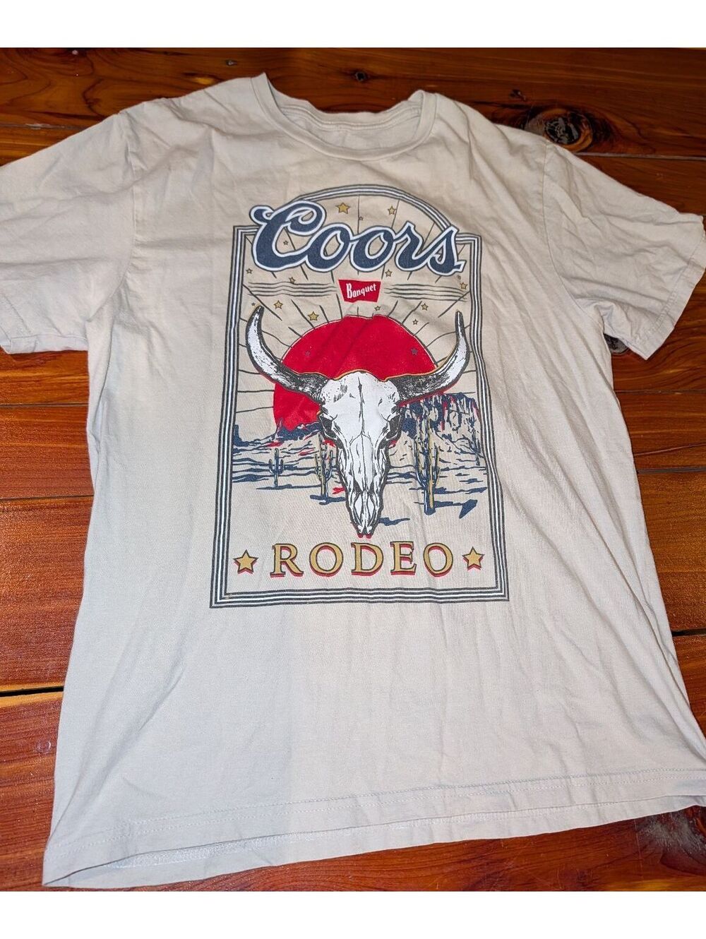 Coors Rodeo Graphic T-Shirt Size Medium